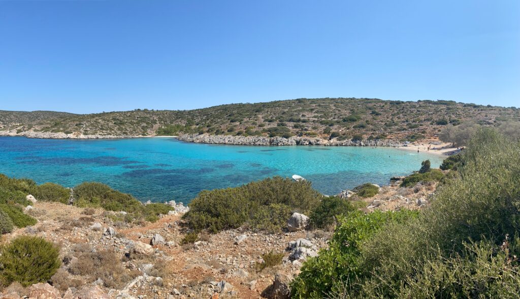 Agia Dynami one of the most popular Chios beaches