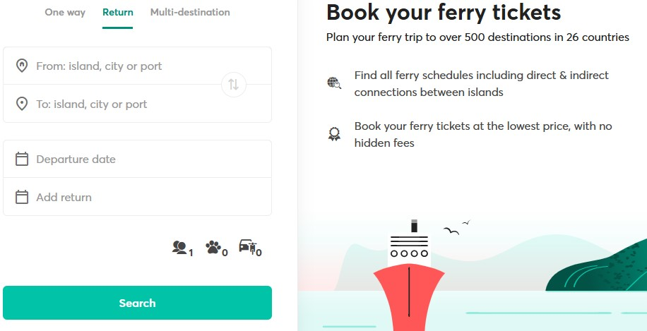 Ferryhopper for boat tickets for chios transportation